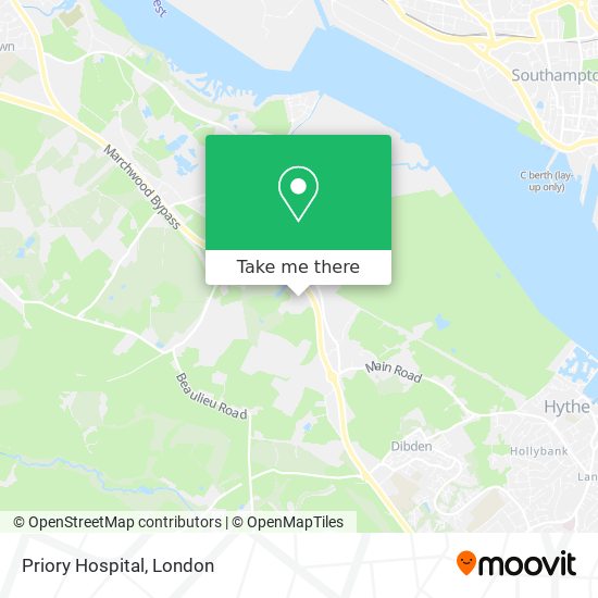 Priory Hospital map