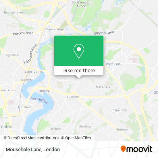 Mousehole Lane map