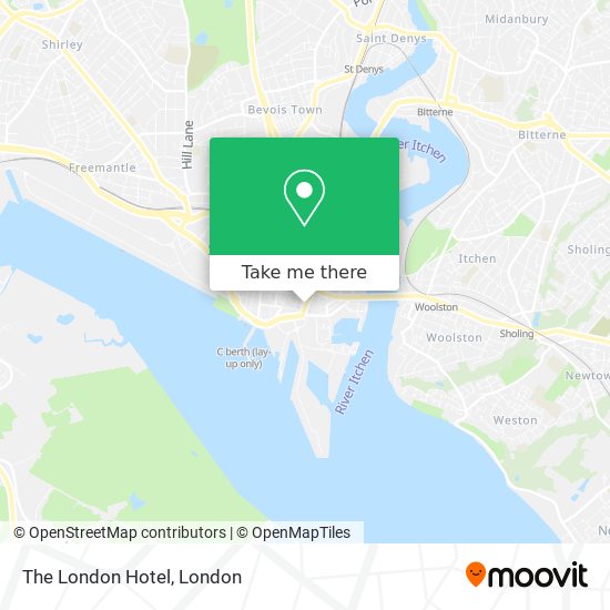 The London Hotel map