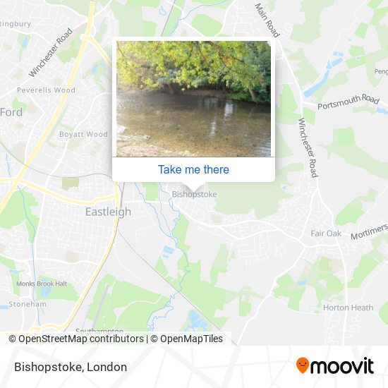 Bishopstoke map