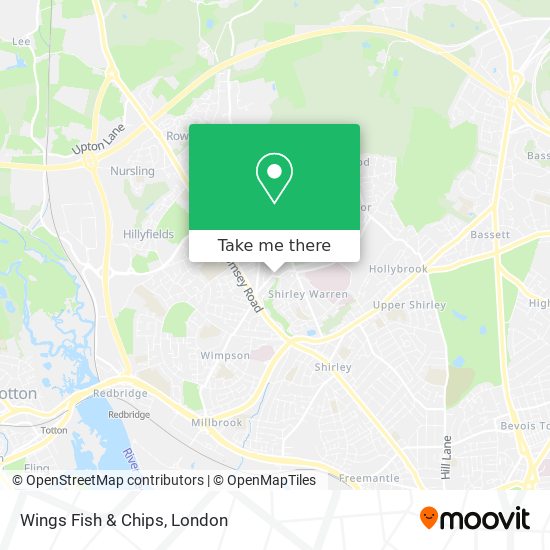 Wings Fish & Chips map
