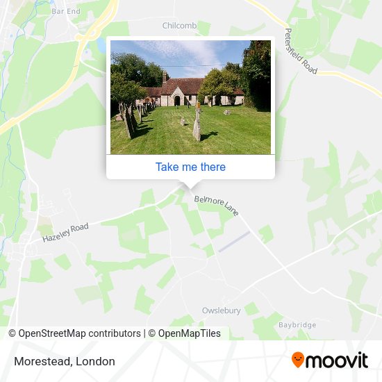 Morestead map