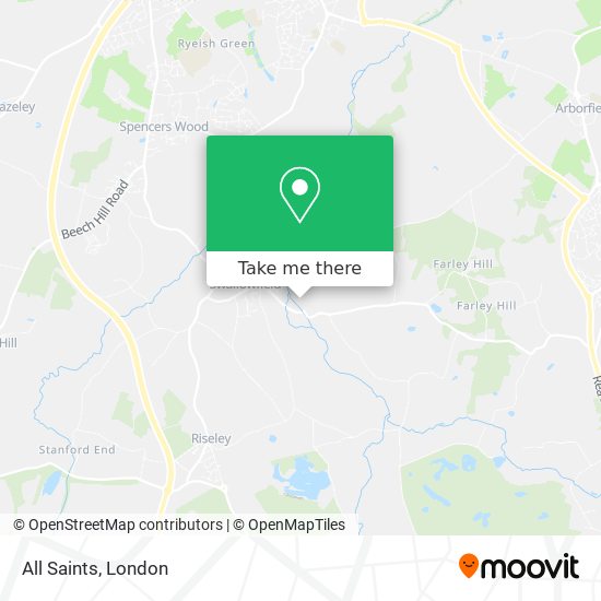 All Saints map