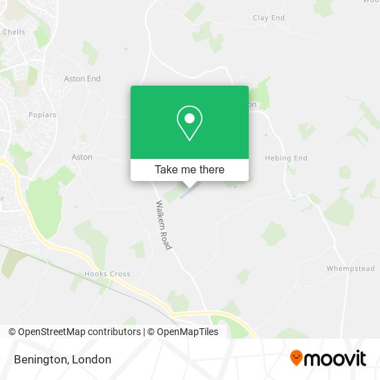 Benington map
