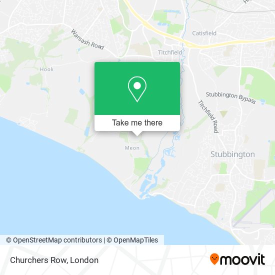 Churchers Row map