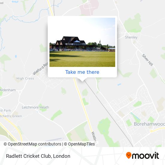 Radlett Cricket Club map