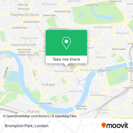 Brompton Park map