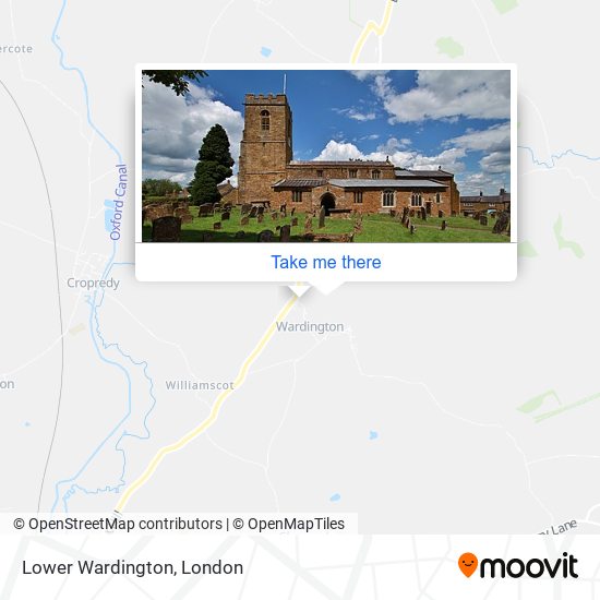 Lower Wardington map