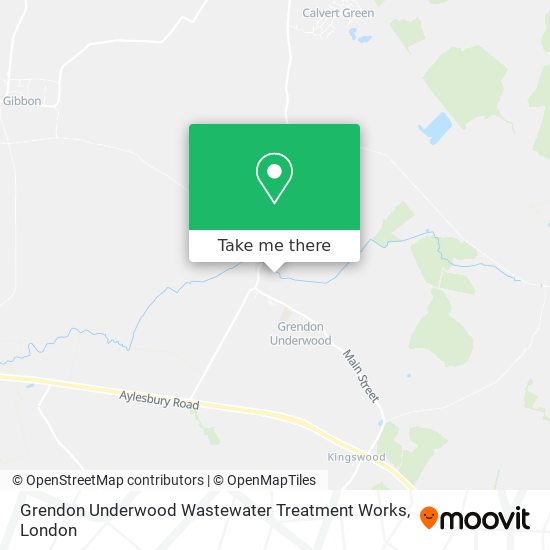 Grendon Underwood Wastewater Treatment Works map