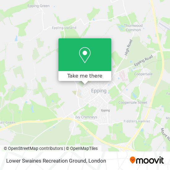 Lower Swaines Recreation Ground map