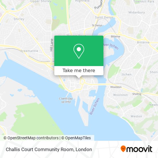 Challis Court Community Room map