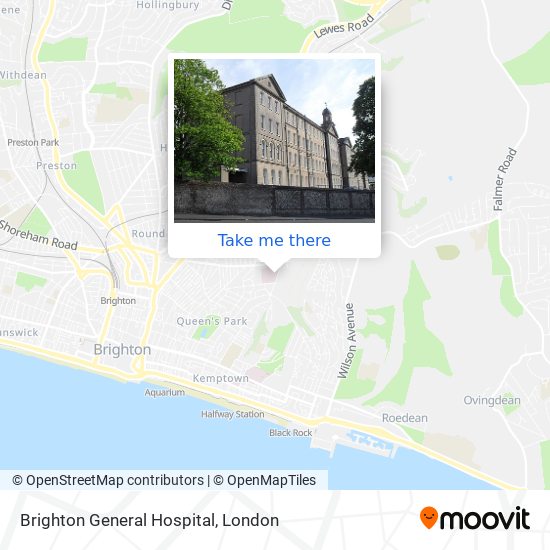 How to get to Brighton General Hospital in Brighton And Hove by bus or ...