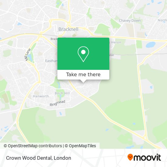 Crown Wood Dental map
