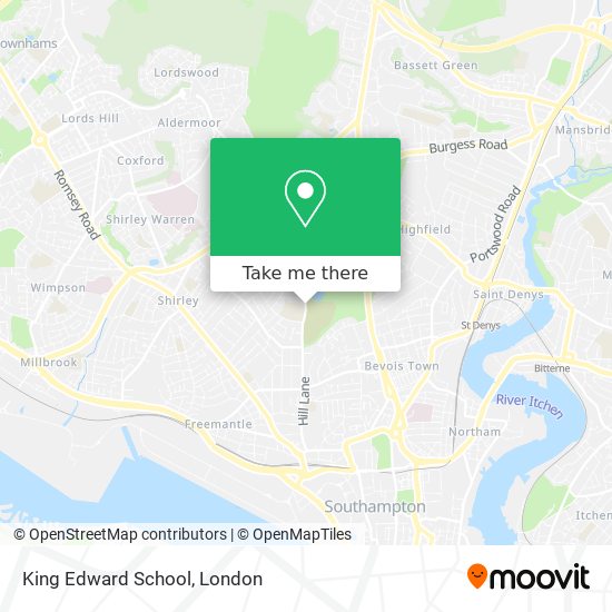 King Edward School map