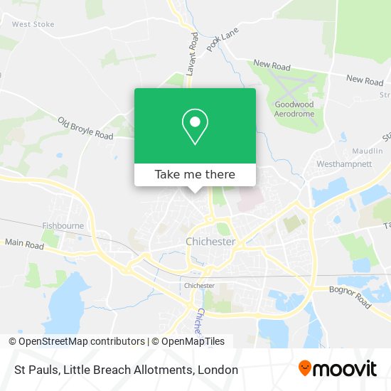St Pauls, Little Breach Allotments map