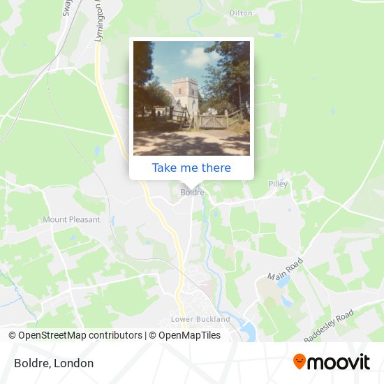 Boldre map