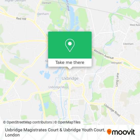 Uxbridge Magistrates Court & Uxbridge Youth Court map