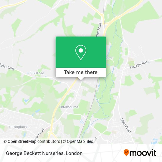 George Beckett Nurseries map