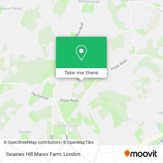 Swaines Hill Manor Farm map