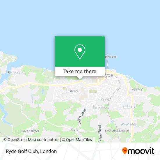 Ryde Golf Club map