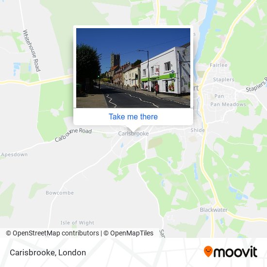 Carisbrooke map