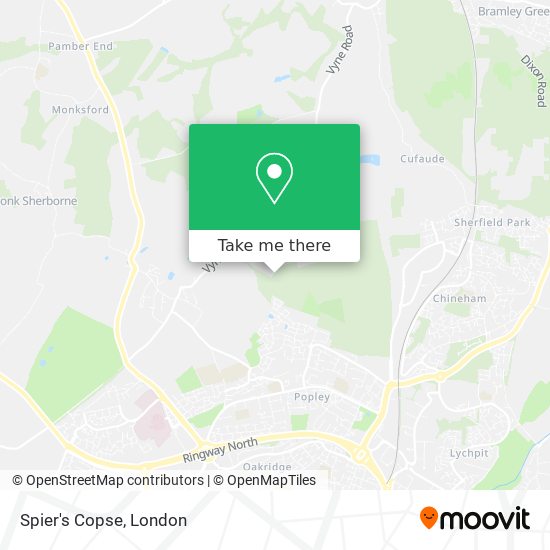 Spier's Copse map