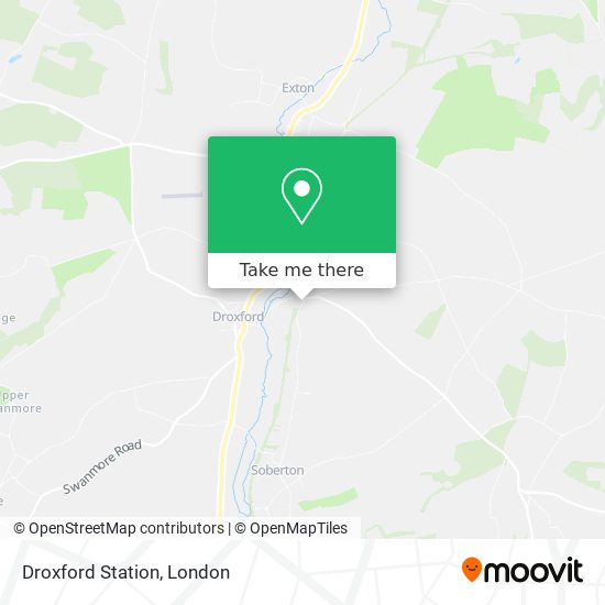 Droxford Station map