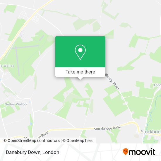 Danebury Down map