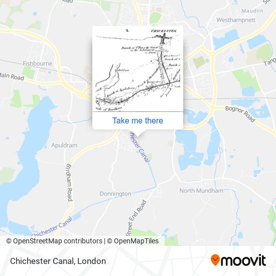 Chichester Canal map