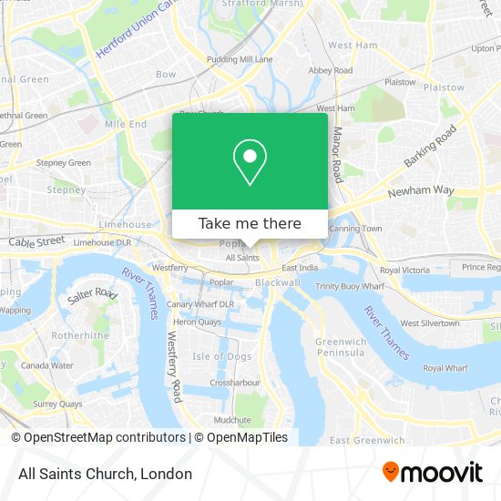 All Saints Church map