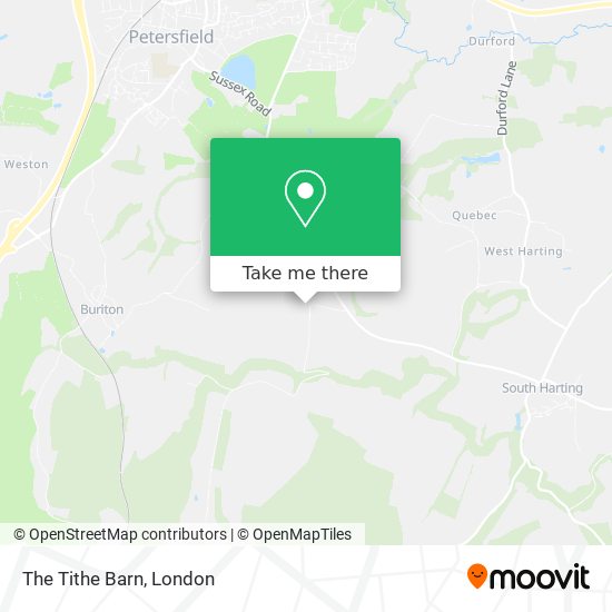 The Tithe Barn map