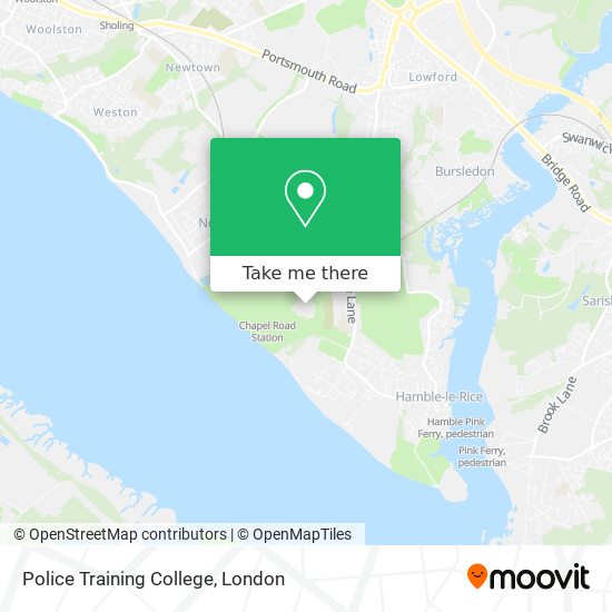 Police Training College map