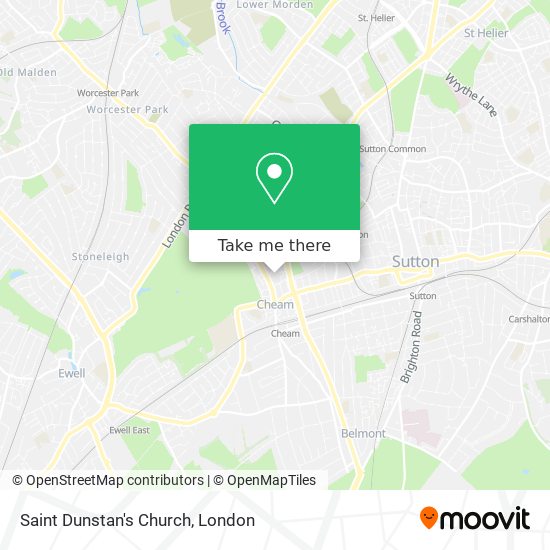 Saint Dunstan's Church map