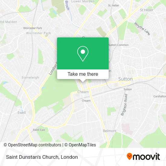 Saint Dunstan's Church map