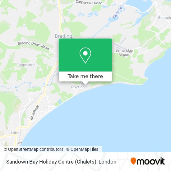 Sandown Bay Holiday Centre (Chalets) map