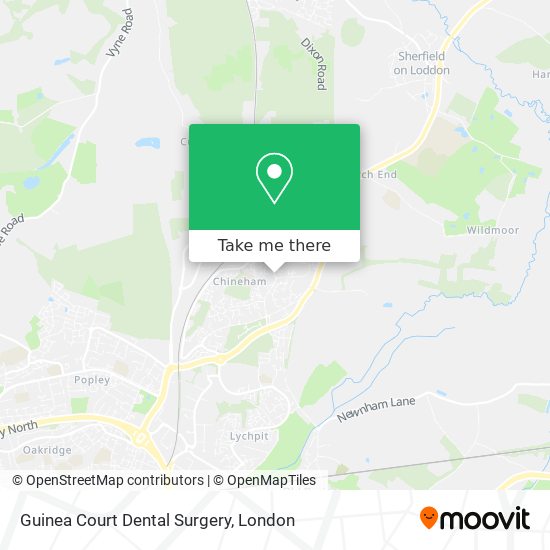 Guinea Court Dental Surgery map