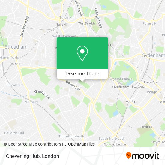 Chevening Hub map