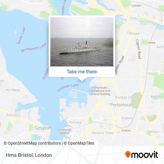 Hms Bristol map