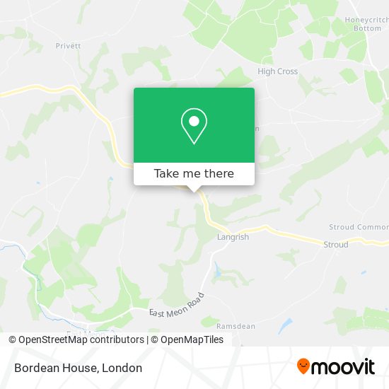 Bordean House map