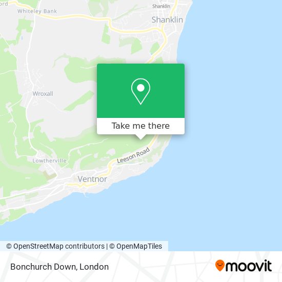 Bonchurch Down map