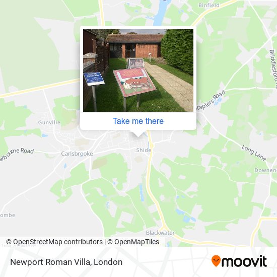 Newport Roman Villa map