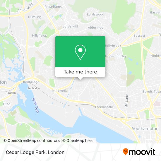 Cedar Lodge Park map