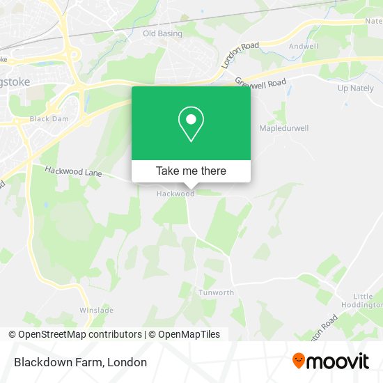 Blackdown Farm map