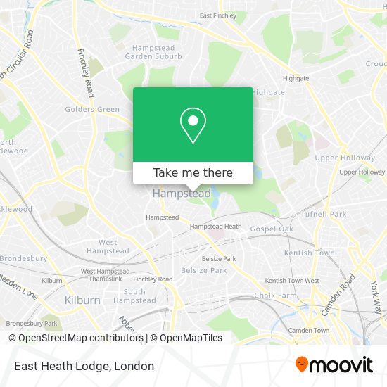 East Heath Lodge map
