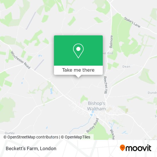 Beckett's Farm map