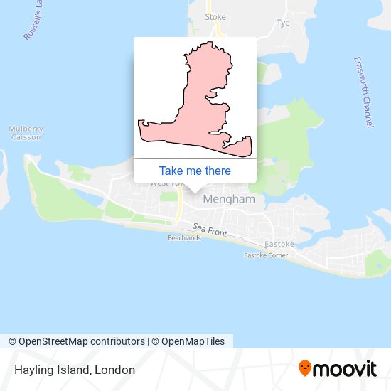 Hayling Island map