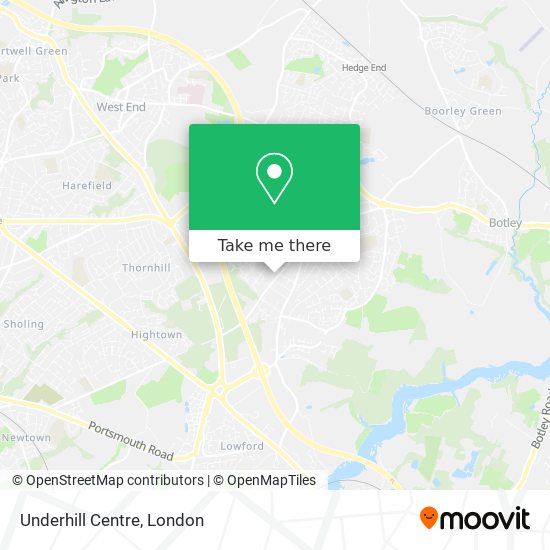Underhill Centre map