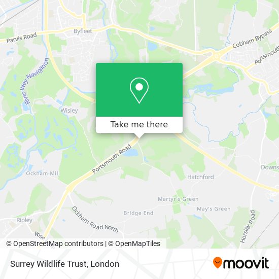 Surrey Wildlife Trust map