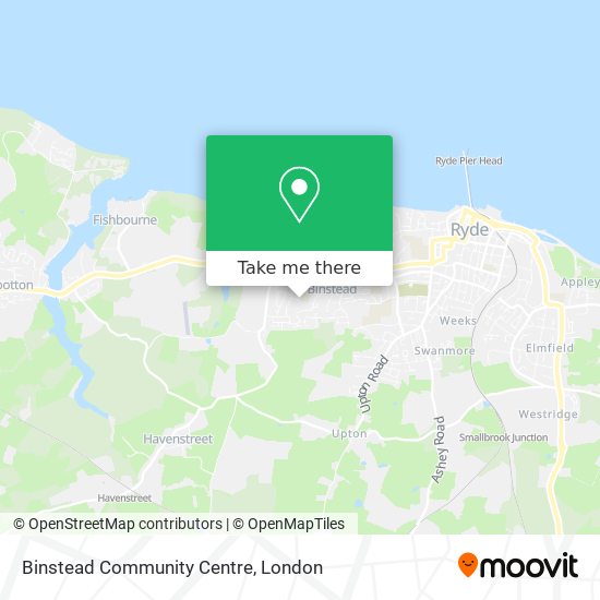 Binstead Community Centre map
