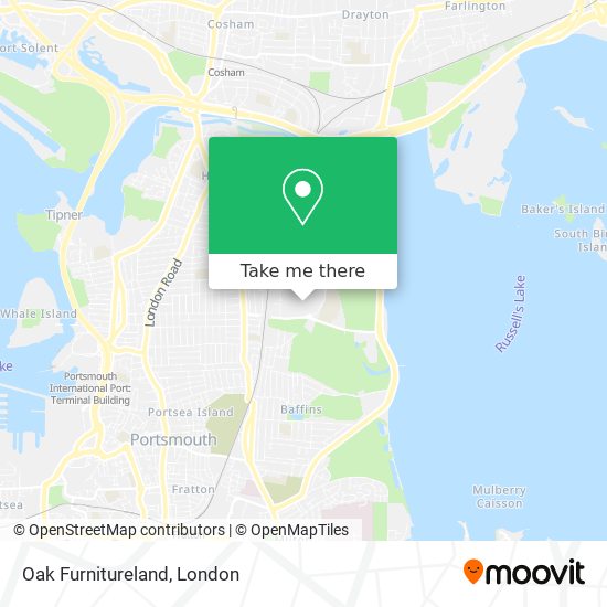 Oak Furnitureland map